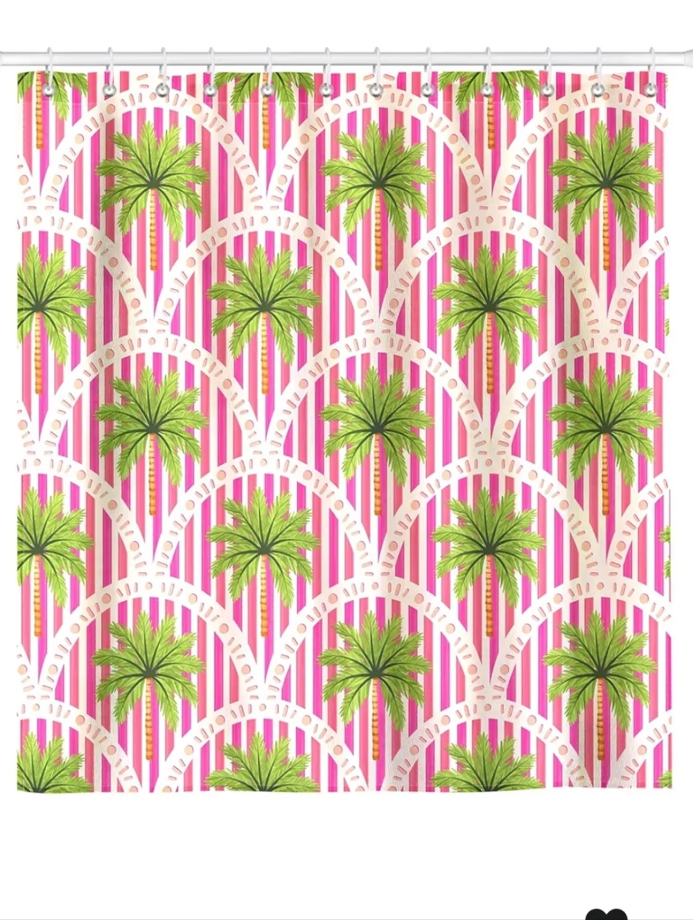 NEW! Tropical Palm Shower Curtain